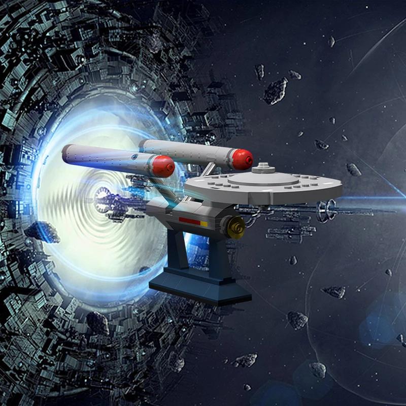 Мир Космических Кораблей 6021 Модель из Строительных Блоков USS Enterprise NCC-1701 MOC