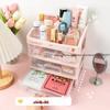 Настольный ящик для хранения в стиле инс с выдвижными ящиками для дома, офиса и студенческих принадлежностей, органайзер для стола