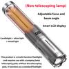 Folding Camping Light Portable Telescopic Lanterns Built-in 8000mAh Outdoor Waterproof Power Bank Lamp With Triangle Stand Base