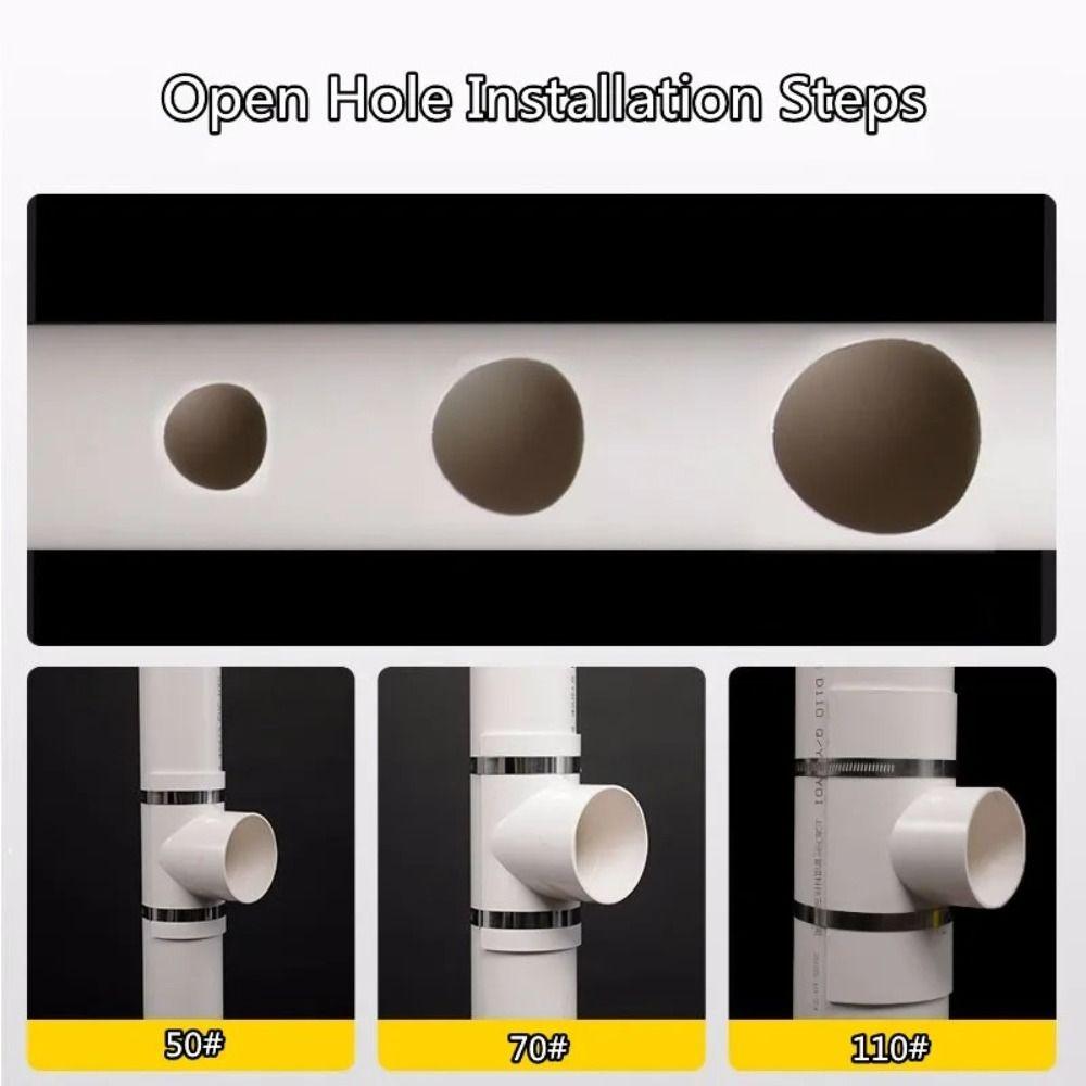 Новая ПВХ труба ремонтная заплата белая открытая тройник фитинги для ремонта сливной трубы 50 75 110 сантехнические аксессуары для улицы