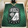 1PC Club Leon Patterned Flannel Blanket Suitable For All Seasons for Home Decor Warmth and Comfort Gifts Holiday Present