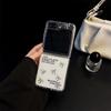 Ins Стиль Высококлассный Чехол для Телефона для Samsung Zflip6 Складной Экран Флип Zflod5 Блестящий Бант W24