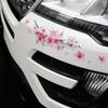 1 шт. Наружные аксессуары Креативная царапиноустойчивая водонепроницаемая наклейка на автомобиль «Сакура» Розовые плавающие наклейки Метки Декаль на фару