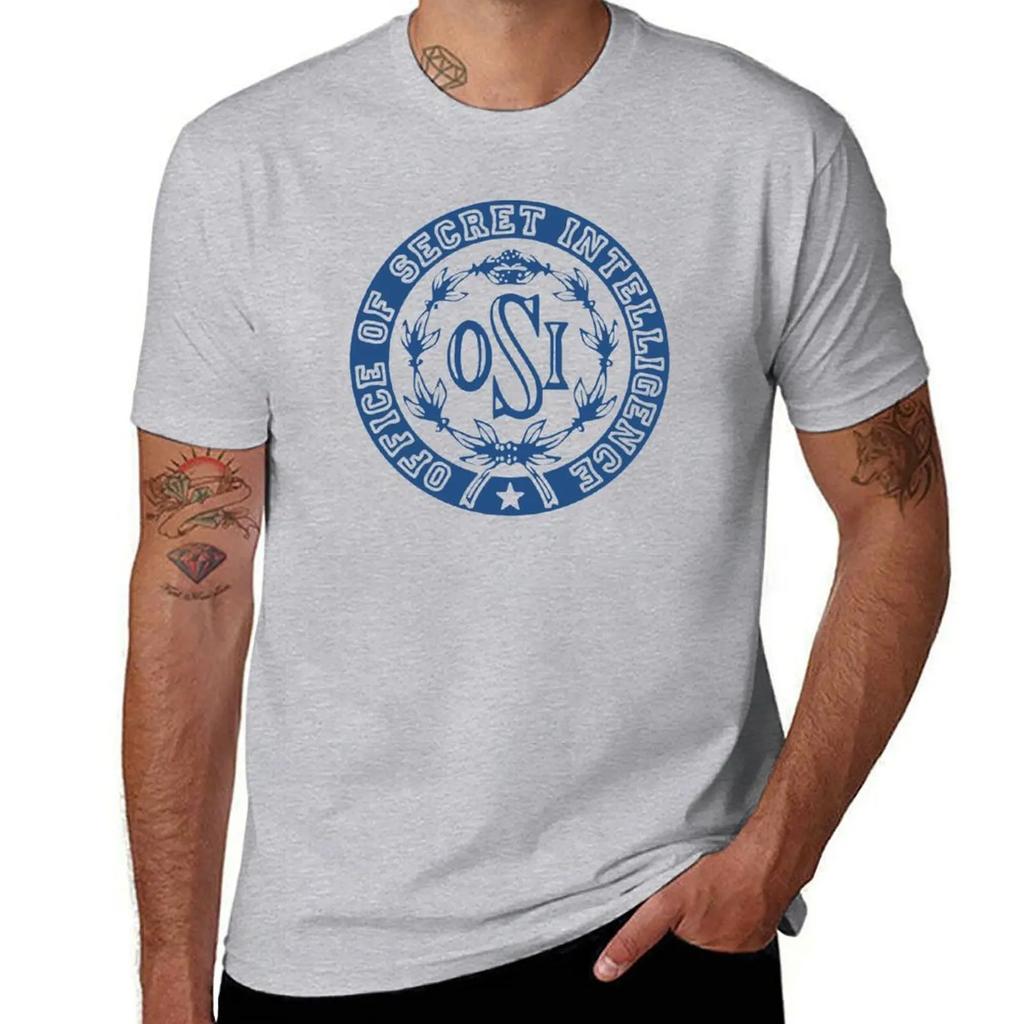 OFFICE OF SECRET INTELLIGENCE T-Shirt baggy shirts plain Men's clothing