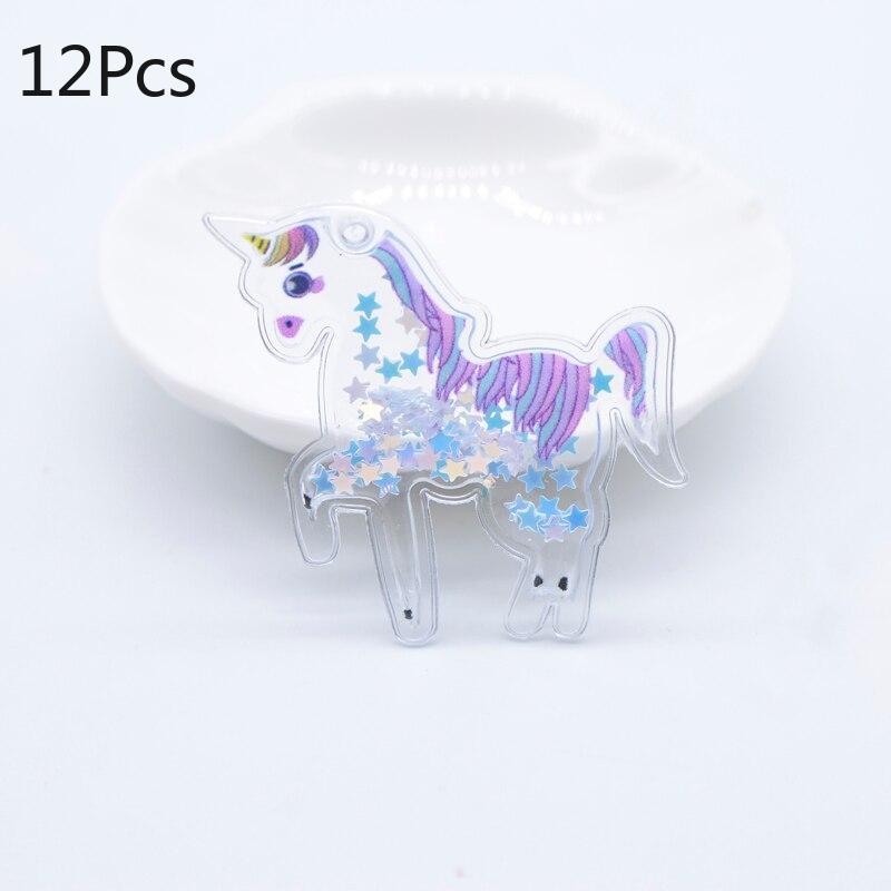12 шт. новые аппликации с принтом единорога для скрапбукинга, сделай сам, нашивки для украшения дома, аксессуары для украшений