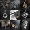 Ретро-ожерелье из титановой стали с подвеской в виде шестиконечной звезды и креста