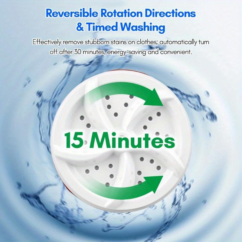 Mini Washing Machine Portable Turbine Washer Portable Washing Machine with USB and Speed Control for Travel Business Trip