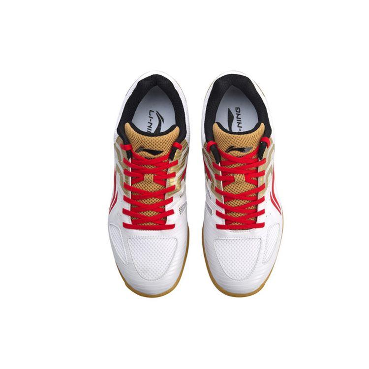 Li Ning Профессиональные кроссовки национальной сборной с низким верхом для мужчин, красно-золотые APPN009-1