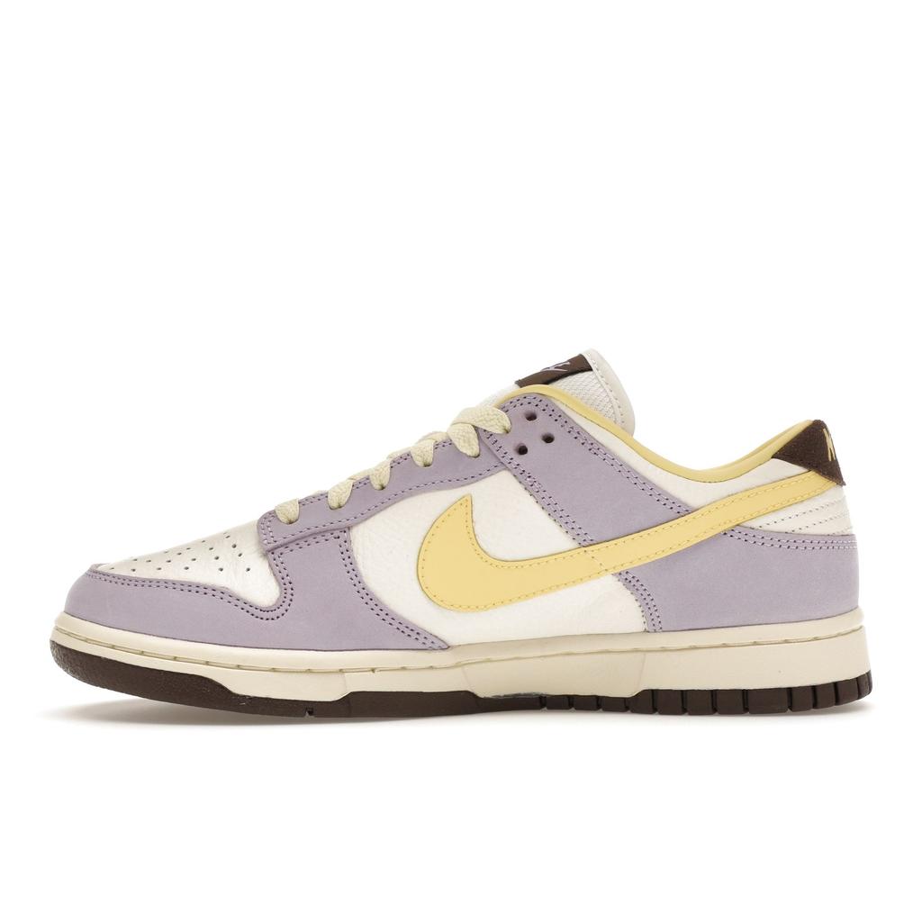 Nike Женские кроссовки Dunk Low Premium Lilac Bloom Фиолетовые нежно-желтые паруса FB7910-500