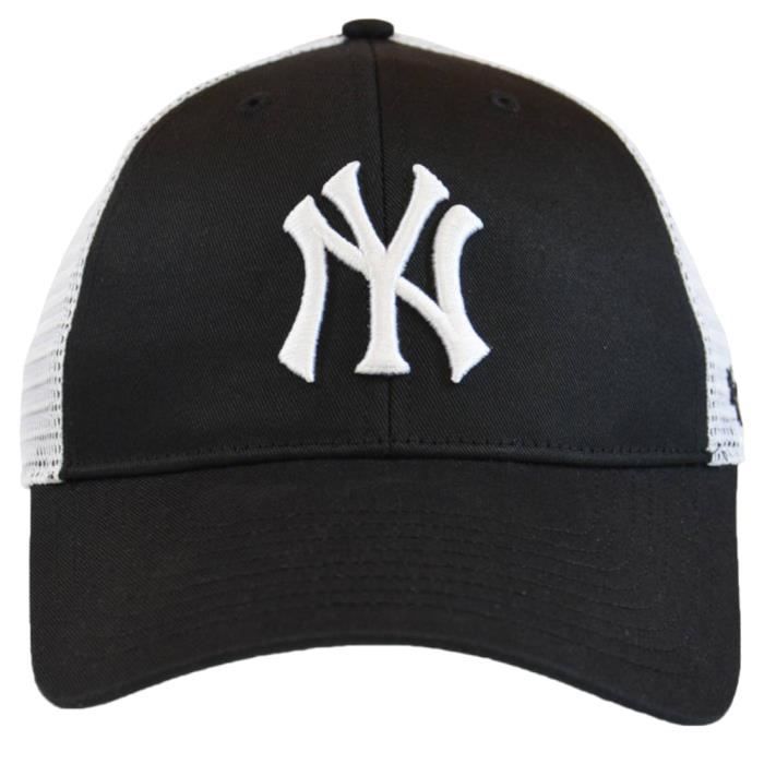 47 Brand MLB New York Yankees Branson Cap B-BRANS17CTP-BKK, Unisexe, Noir, Casquettes
