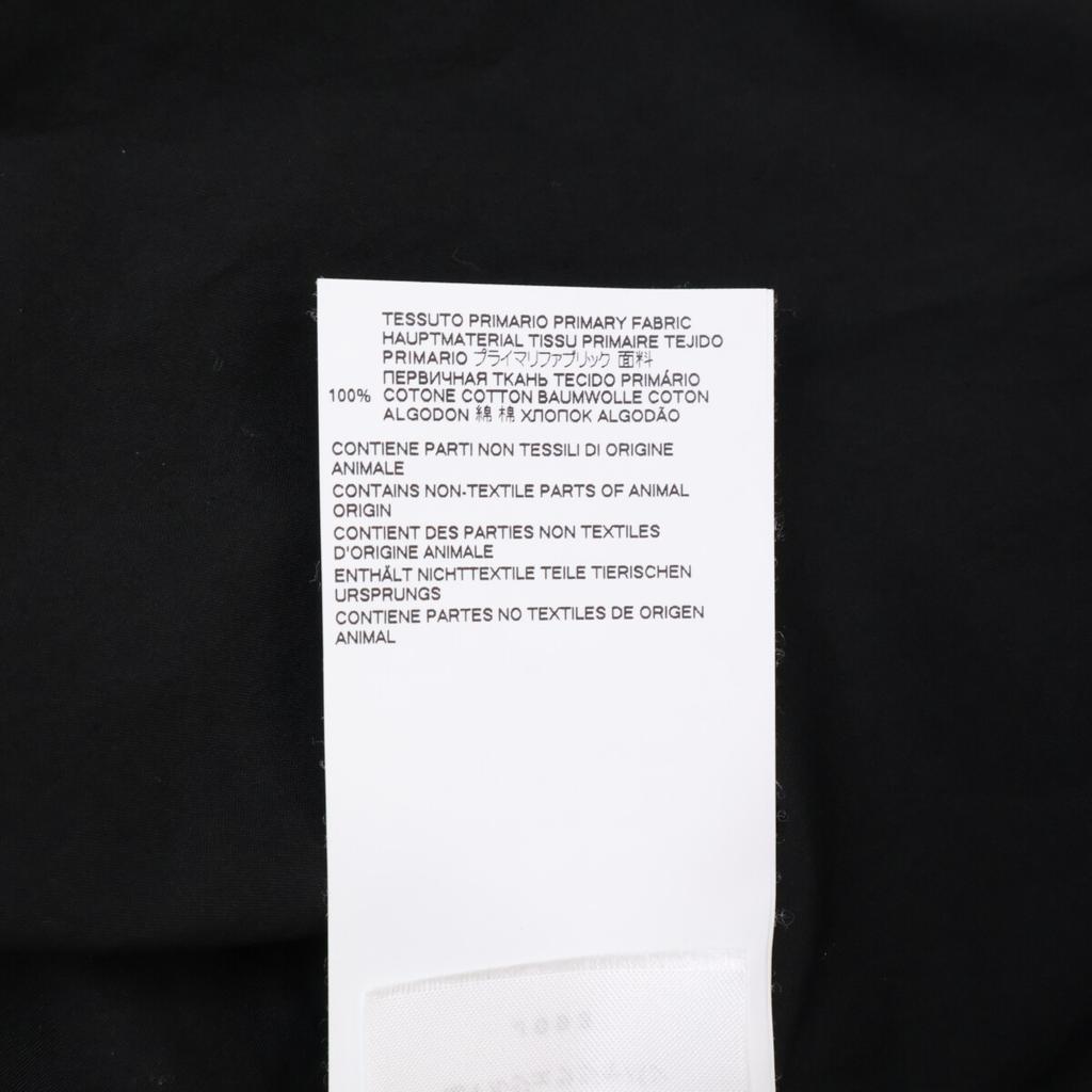 MM6 S32DL0261 20AW Черная блузка с оборками топы S черныйПодержанный