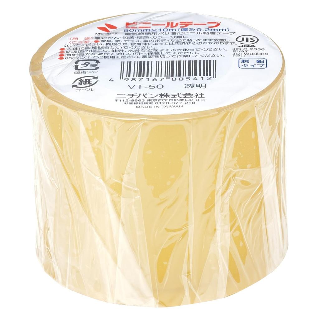 Виниловая лента Nichiban прозрачная VT-50