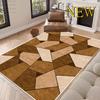 Modern Abstract Large Living Room Carpet Soft Fluffy Easy Clean Washable Foldable Rug For Coffee Table And Dining Room