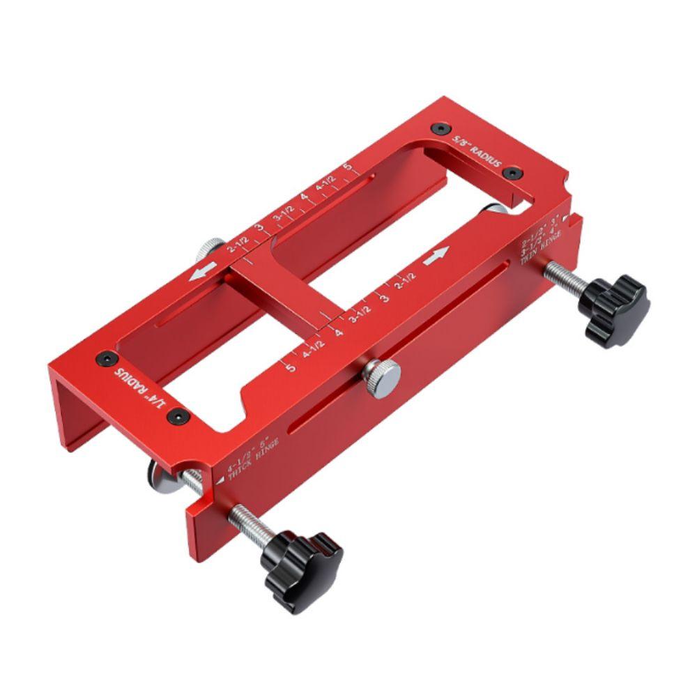 High Accuracy Door Hinge Jig Aluminum Zinc Zinc Alloy Door Hinge Template Kit Woodworking Installation