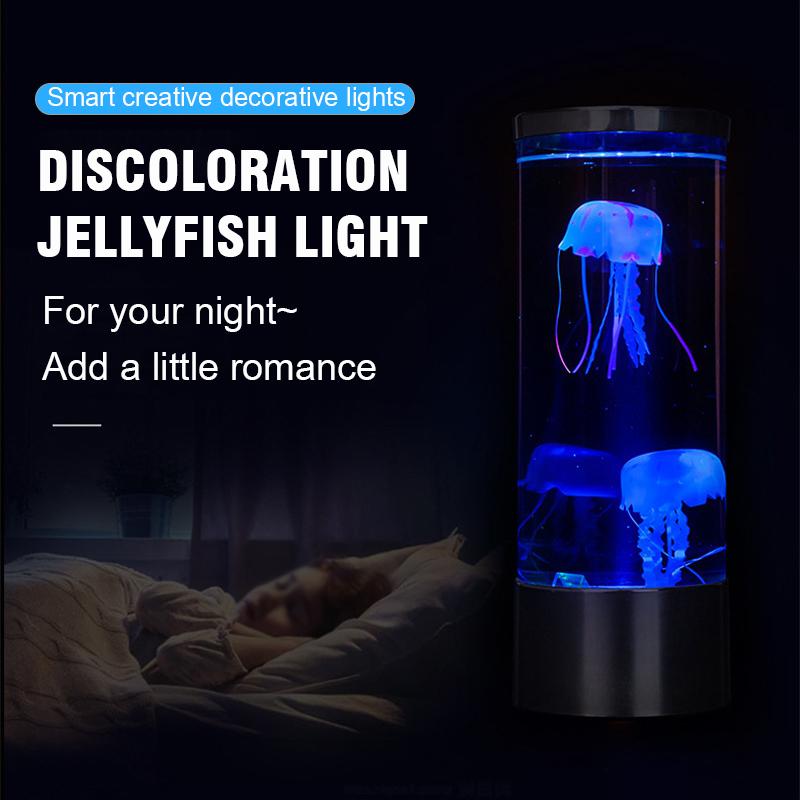 Медуза Аквариум Океан Светодиодный светильник для водного настроения Настольная расслабляющая лампа