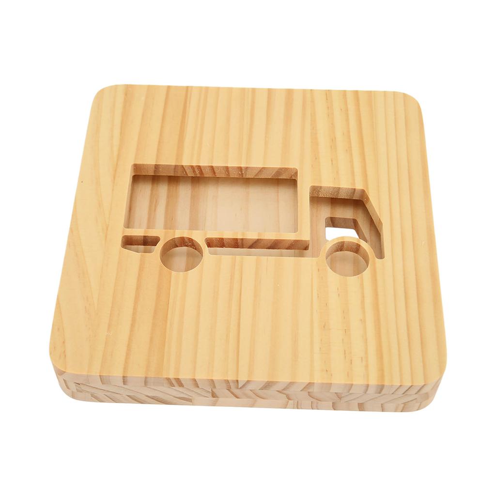 3D лампа для резьбы по дереву 2 Вт в форме автомобиля, полый дизайн, теплый белый свет, ночник из сосны, прикроватная лампа для B