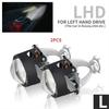 AILEO 2Pcs 2.5 Inch Mini Bi Xenon HID Projector Headlight Lenses H4 H7 H11 9005 H8 Retrofit Fit Car Head Lamp Gating Gun Shrouds