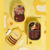 Lunch Box Cute Bee Shape Bento Box Leak-Proof Double Compartment Outdoor Camping Picnic Food