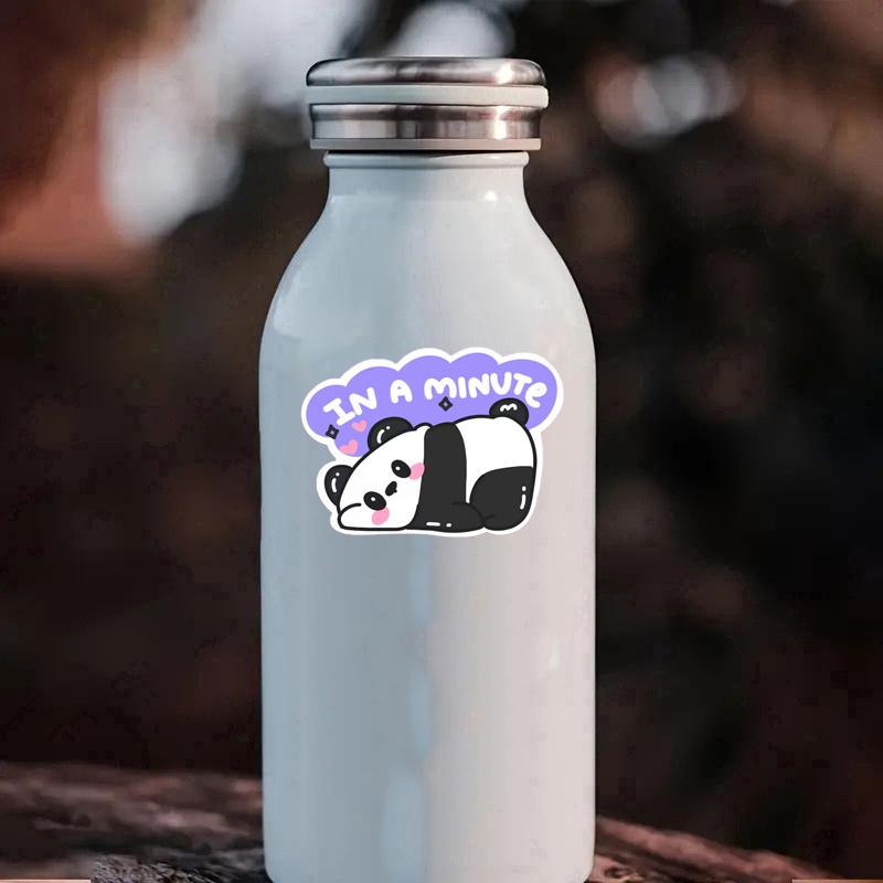 LAZY PANDA / Cute Lazy Panda Sticker Durable for Laptop, Car, Luggage, Skateboard & More - Perfect for Teens, Adults, Creative Decor & Gifting