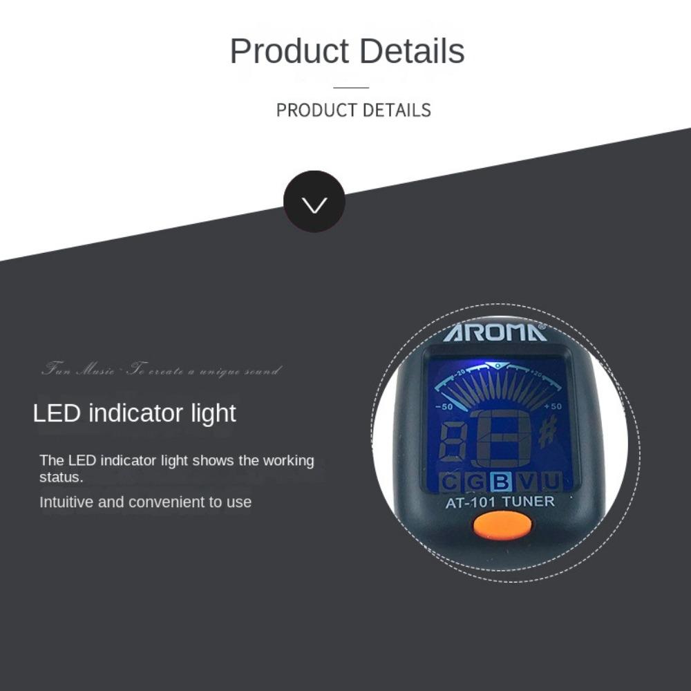 LCD Display Acoustic Guitar Tuner Chromatic Digital Guitar Tuner Electric Digital Tuner  Bass