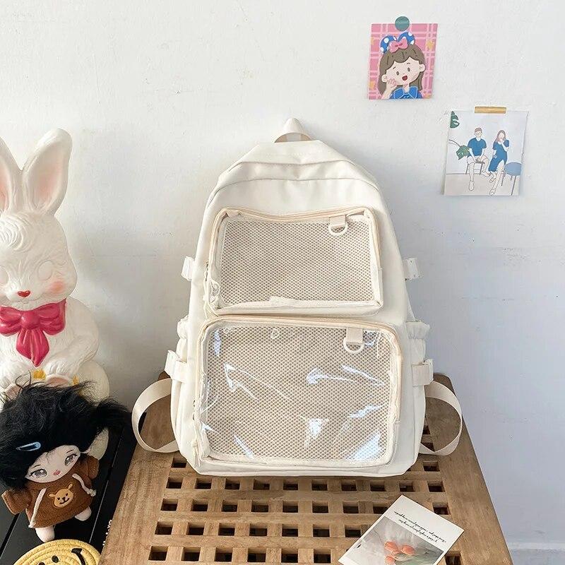 Японский Kawaii Itabag женский новый 2024 прозрачный рюкзак женский большой вместительный рюкзак Ita школьные сумки для студентов JK