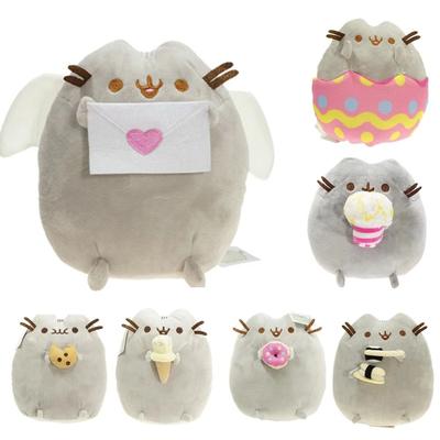 Плюшевые аниме-кошки, мягкие игрушки, мультяшные плюшевые куклы, игрушки для дома и автомобиля