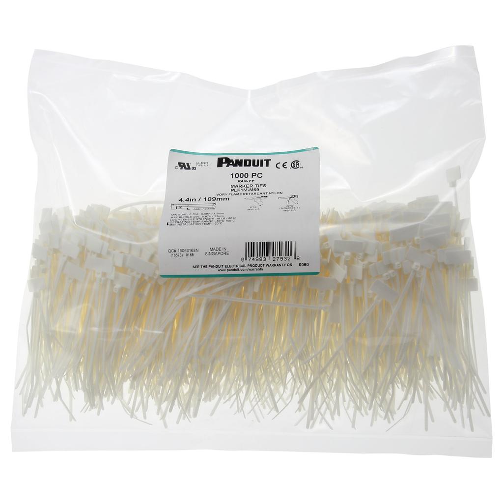 Panduit PLF1M-M69 Маркерный галстук-флажок Pan-Ty, тип флажка