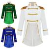 Baby Boys Prince Costume Gold Fringe Velvet Tailcoat Long Sleeve Royal Court Attire with Crown Head Accessory