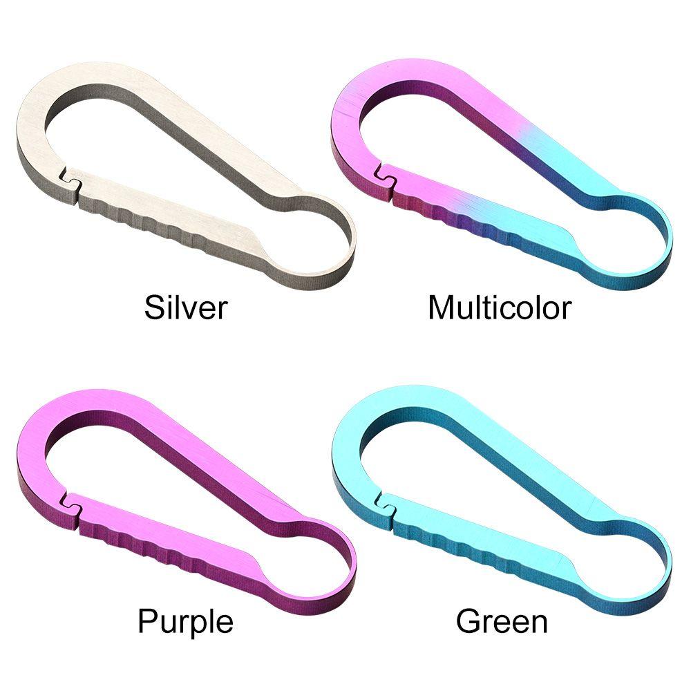 Circle EDC Tool Creative Backpack Buckle Hanging Buckles Small Large Buckle Titanium Keychain