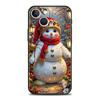 Рождественский чехол-накладка со снеговиком для iPhone 17 16 15 14 13 12 Pro Max 11 Pro Max 17 AIR Plus Ударопрочный мягкий ТПУ корпус Fundas