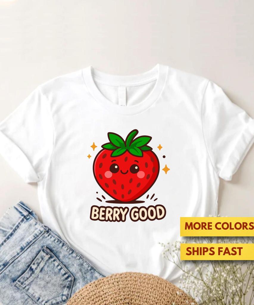Berry Good Retro Scratch N' Sniff Retro Sticker Shirt, 80s 90s Back To School Stickers, Cute Berry Pun GifT shirt, Ultra Soft Premium Tee