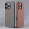 Ультратонкий Простой Цветной Чехол Magsafe для iPhone 16 Pro Max 15 Pro 14 13 12 Матовый Жесткий Магнитный Чехол для Беспроводной Зарядки