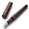 WANCHER World Tsugaru Lacquer Collection Fountain Pen Extra Fine Blackened Natural Tsugaru a Traditional Japanese (EF Point) - Wood, Lacquerware,