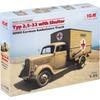 ICM 1/35 Scale German Opel Ambulance 2 5-32 Plastic Model