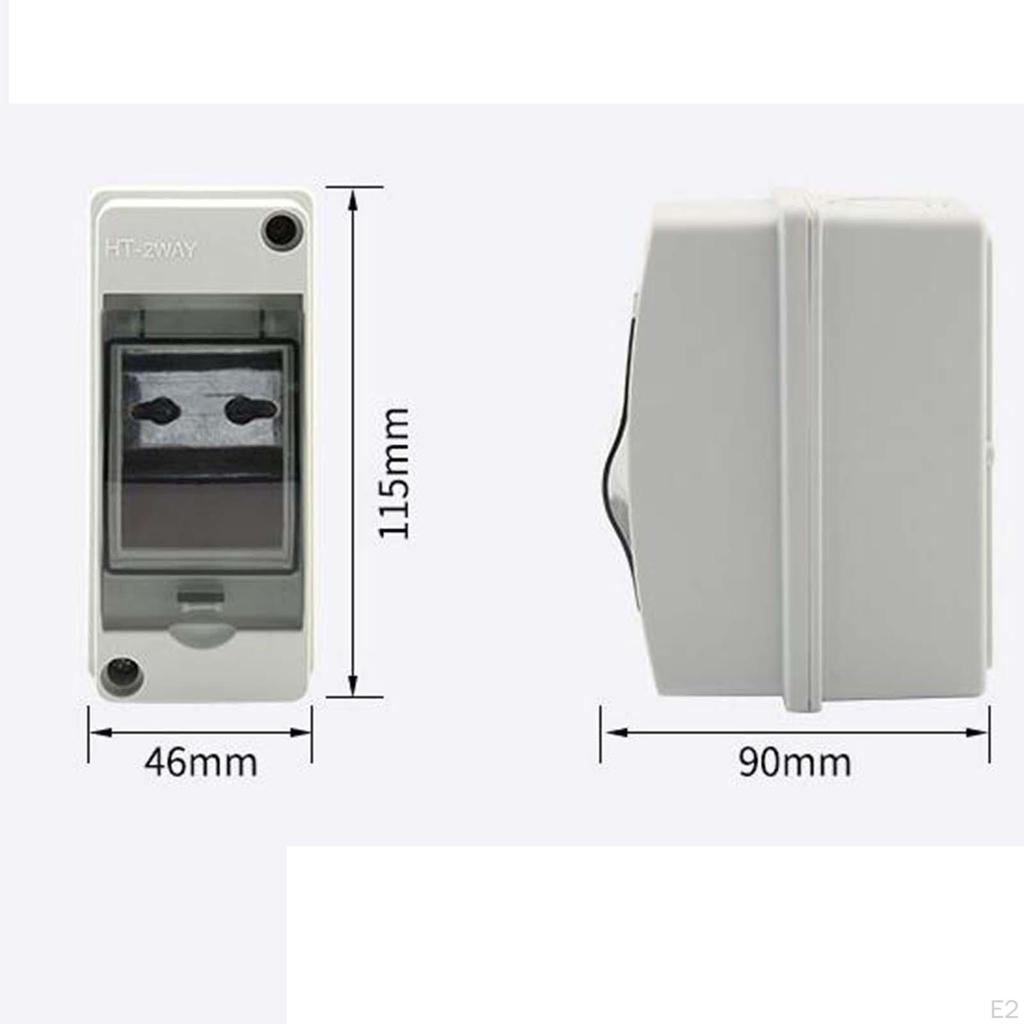 Distribution Protection Box, Transparent Cover, Waterproof Box for Indoor Wall Circuit