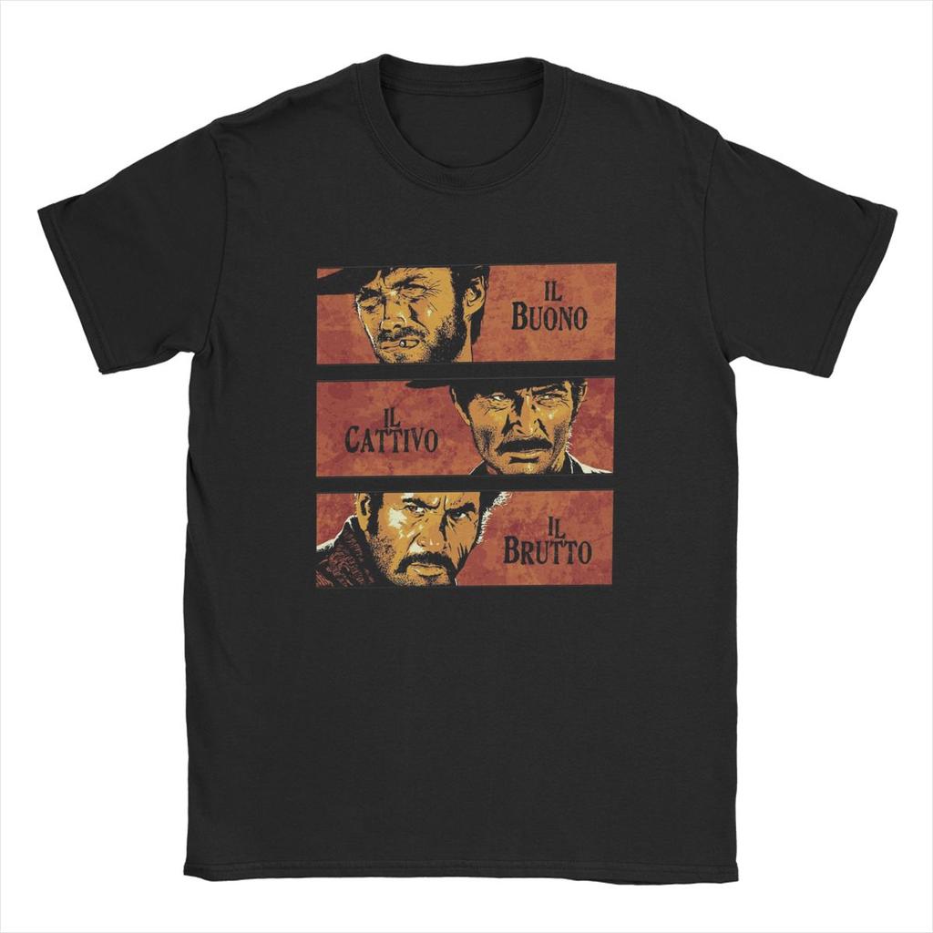 Мужская футболка The Good The Bad and Ugly Ангельские Глаза Туко Ковбой Хлопковые Топы Потрясающая Футболка с Коротким Рукавом с Круглым Вырезом Streetwear Топы