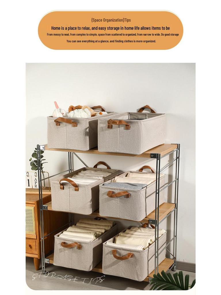 Foldable Loulan Steel Frame Storage Box for Clothes