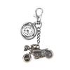 Lancardo Keychain Watch Skull Skull Motorcycle Bike Pendant Carabiner Watch Waterproof Clip Pocket Watch Analog Climbing Pack Outdoor Rock Punk