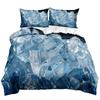Crystal Duvet Cover For Kids Queen Lightweight Quilt Cover With 2 Pillowcase Ice Crystal Winter Themed Bedding Sets No Comforter