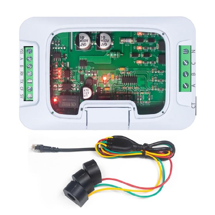 100А AC 220/380В RS485 Modbus Монитор Питания Трехфазный AC Измеритель Энергии Модуль Энергометр Wattmeter Clear View