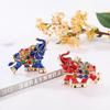Thailand Hot-Selling 3D Elephant Keychain Pendant - Creative Oil Drop Design