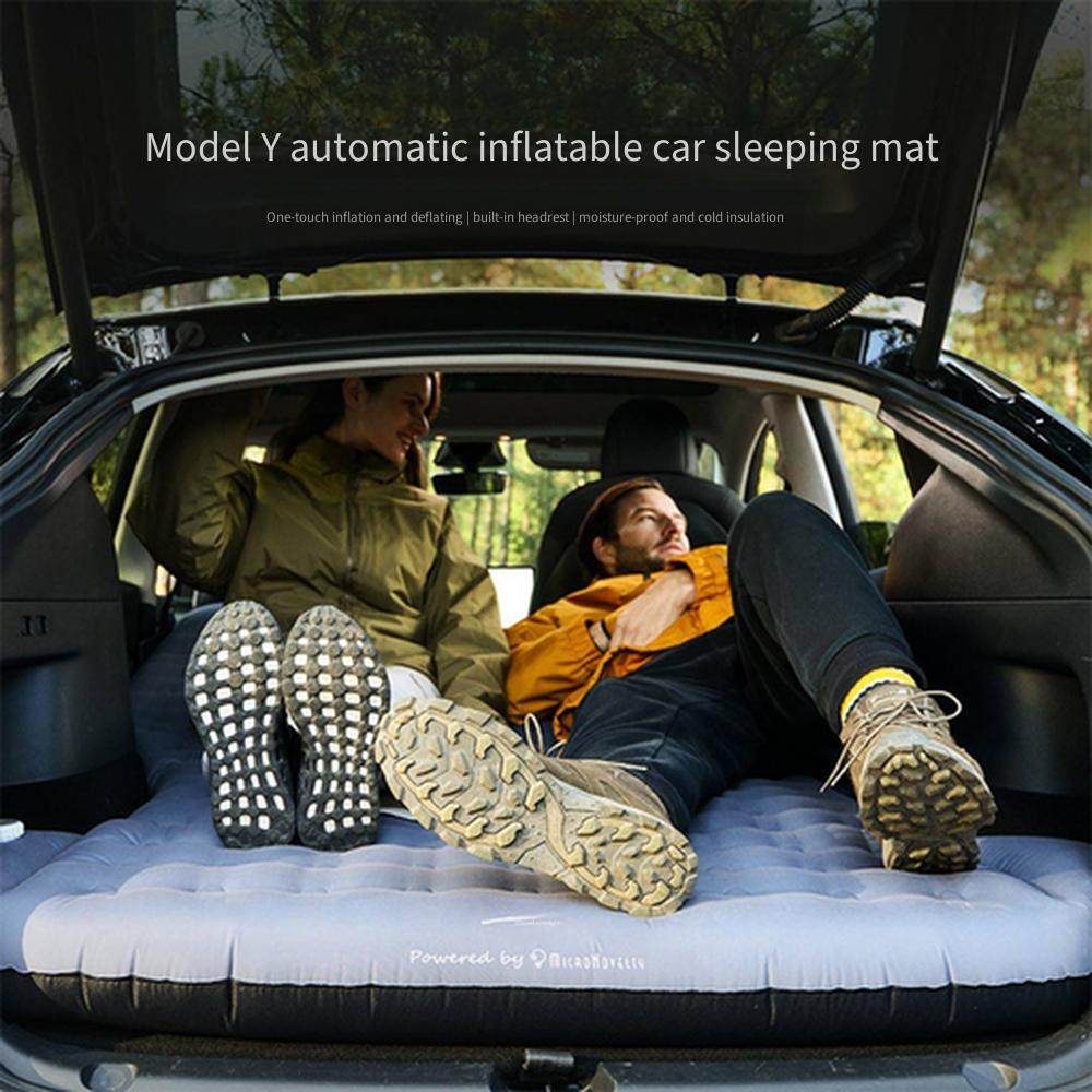 YISU Automatic Inflatable Car Sleeping Mattress for Tesla Model‑Y Trunk Air Bed for Car Camping
