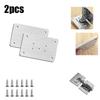 Hinge Repair Plate Stainless Steel Furniture Cupboard Mount Tool For Cabinet Lat