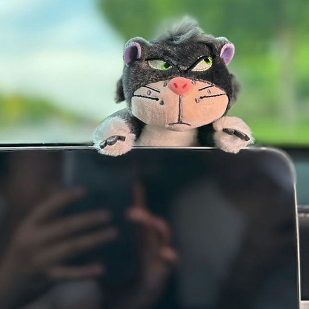 Милые украшения для дворников автомобиля, плюшевая кукла-кошка для интерьера, креативный подарок, накладки на плечи, аксессуары для украшения салона автомобиля