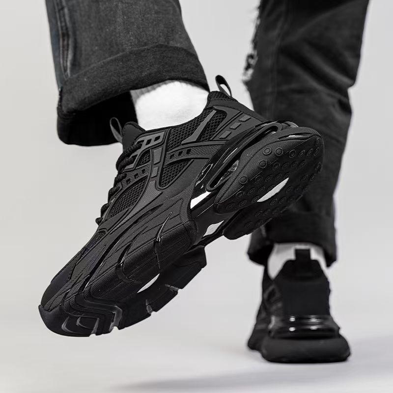2025 новая летняя дышащая мужская обувь увеличивающая рост обувь самурая для папы платформа сетчатая обувь повседневная спортивная модная обувь