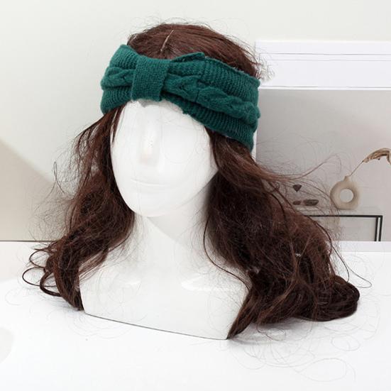 Зимняя флисовая повязка на голову, однотонная, с перекрученной текстурой, утолщенная, теплая, эластичная, удобная, вязаная, утепленная повязка на голову
