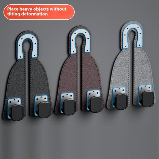 1/2 шт. автомобильный крючок для подголовника для хранения на спинке сиденья автомобиля из искусственной кожи