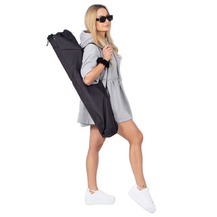 Lit de camping - SPRINGOS - 74 x 190,5 cm - Noir - Charge max 150 kg - Pliage facile