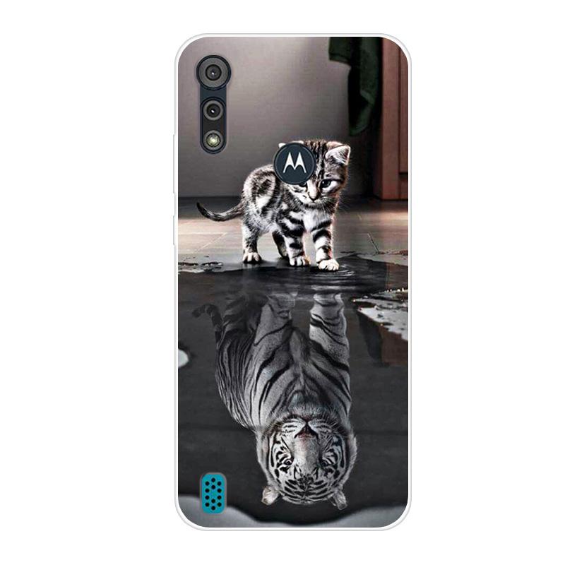 For Motorola Moto E6S 2020 Case Shockproof Soft Silicone TPU Back Cover For Moto E6S 2020 E6i Phone Cases E 6S Case Cute Cartoon