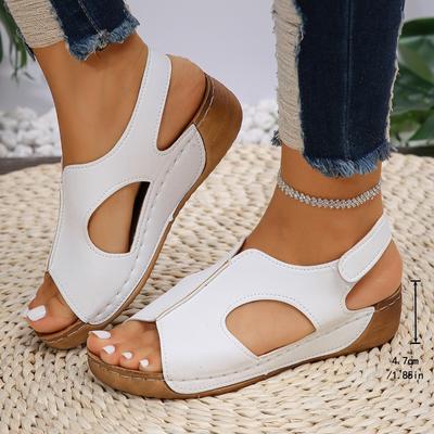 Новые нескользящие женские сандалии с открытым носком - Дизайн, не вызывающий усталость ног, амортизация, модные, универсальные, мягкие и удобные, поддержка свода стопы